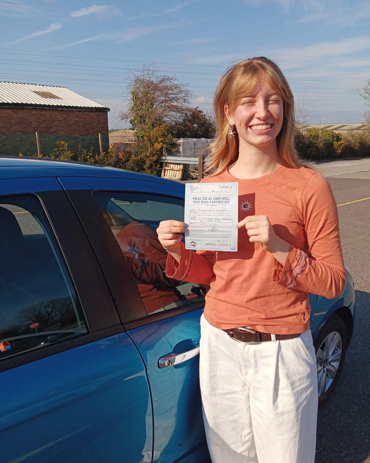 Ashley P. passed their driving test in May 2026